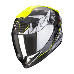 Motorcycle helmet SCORPION EXO-1400 EVO CARBON AIR ARANEA black/neon yellow