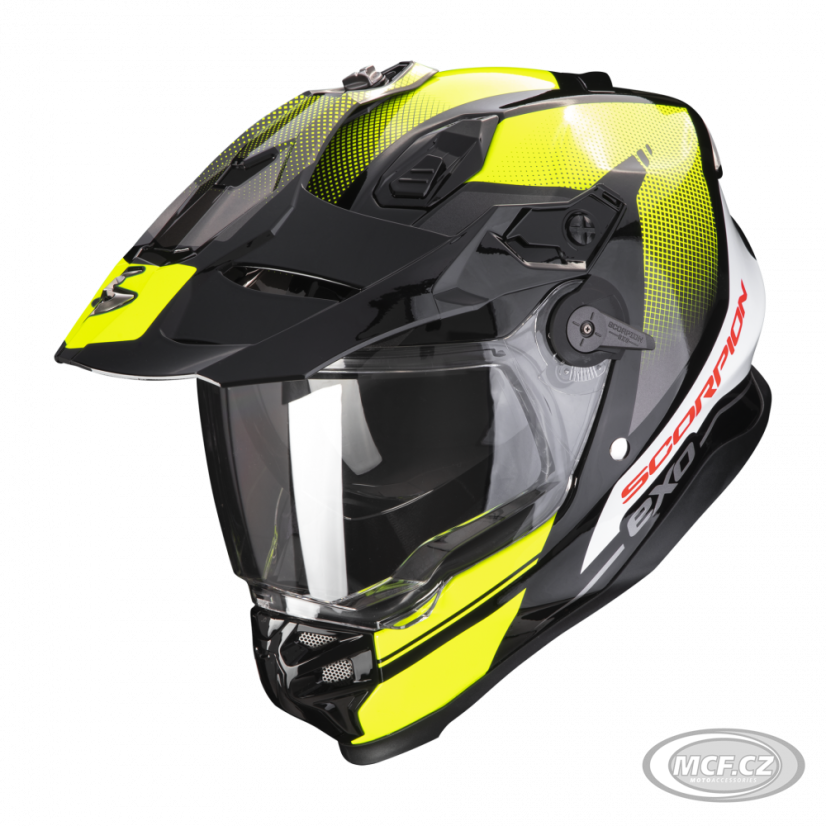 Moto přilba SCORPION ADF-9000 AIR TRAIL černo/neonově žlutá