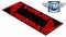 Motorcycle carpet 80x200cm HONDA black/red 603