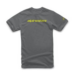 Triko ALPINESTARS LINEAR WORDMARK TEE chracoal/fluo žluté 1212-72020 1852