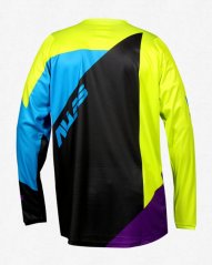 Motokrosový dres ALIAS MX A2 BLOCKED chartreuse/modrý 2164-375