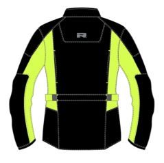 Motorcycle jacket RICHA BUSTER 2 WP LONG black/yellow fluo