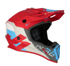Motorcycle helmet JUST1 J38 KORNER matt blue/red