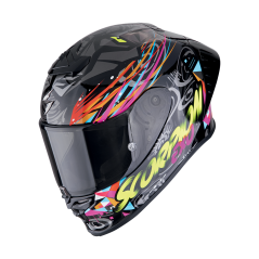 Motorcycle helmet SCORPION EXO-R1 EVO II AIR SAVAGE black/blue/pink