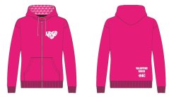 Dámská mikina VR46 SUN AND MOON růžová 504023