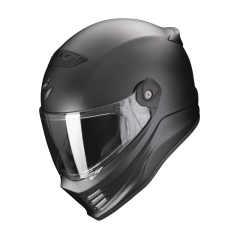 Motorcycle helmet SCORPION COVERT FX solid pearl matt black