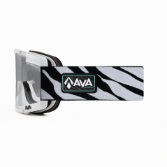 Motokrosové brýle AVA Acumen ZEBRA bílé