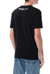 Pánské triko DUCATI COLOR BLOCK černo/bílo/červené 25 36003