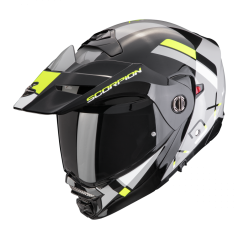 Motorcycle helmet SCORPION ADX-2 GALANE grey/black/neon yellow - PINLOCK INCLUDED