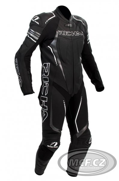 Moto kombinéza RICHA FRANCORCHAMPS jednodílná černá