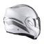 Moto přilba SCORPION EXO-TECH FORZA perleťově bílo/stříbrná