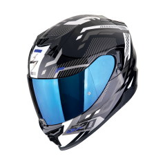 Moto přilba SCORPION EXO-520 EVO AIR RANKA černo/bílo/modrá
