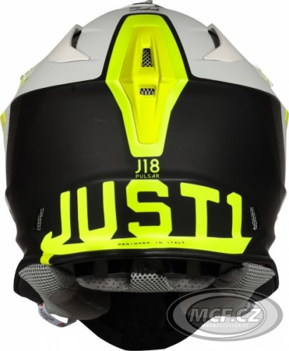 Moto přilba JUST1 J18 PULSAR neonově žluto/bílo/černá