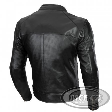 Moto bunda SECA BONNEVILLE perforovaná kožená černá