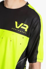 Funkční triko VR EQUIPMENT MTB PERFORMANCE černo/neonově žluté EQMTSMB00128