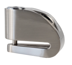 Zámek brzdového kotouče Riderr RT6 s alarmem stříbrný