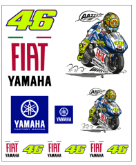 Samolepky VR46 Fiat Yahama 549603