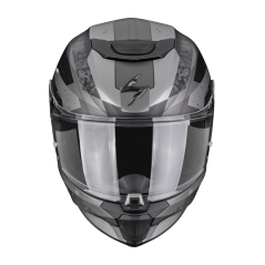 Dětská moto přilba SCORPION EXO-JNR AIR TAKO matná černo/stříbrná
