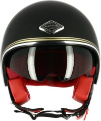 Moto přilba ASTONE MINIJET S 66 MEMENTO MORI matná černá