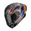 Moto přilba SCORPION EXO-RACE AIR MOVE ON FIM2 černo/modro/oranžová