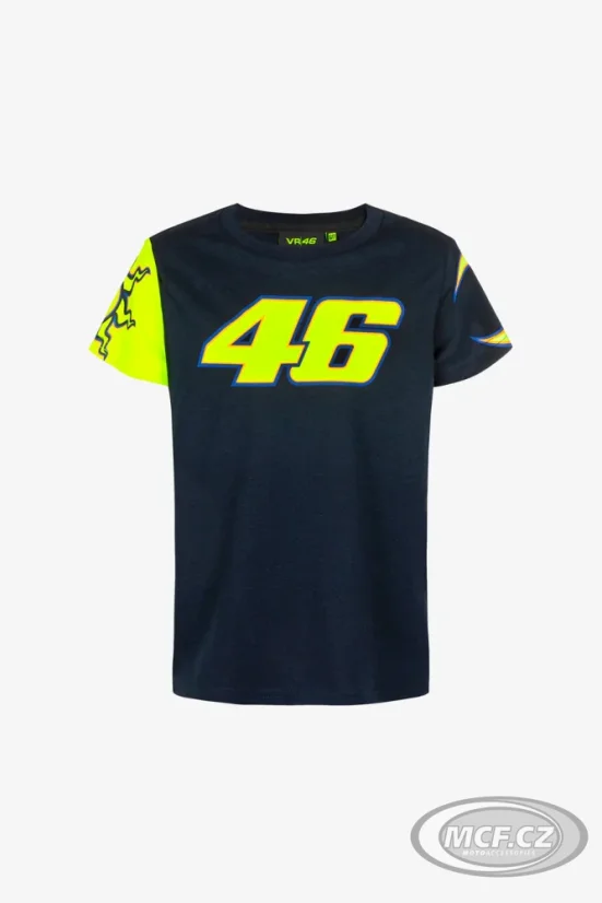 Dětské triko VR46 Luna Heritage tmavě modré 564802