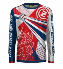 Dres ČZ LOGO SINCE 1930 červeno/modro/bílý 15102-111098