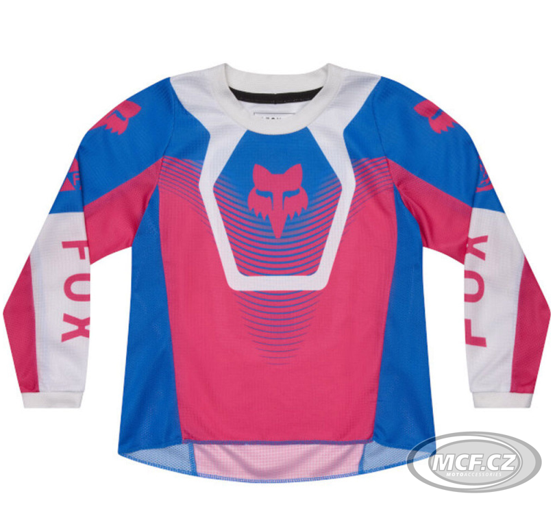 Dětský dres FOX 180 Jersey Kids Collect modro/bílo/růžový 36331-A01