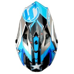 Kšilt JUST1 J32 MOTO X modrý
