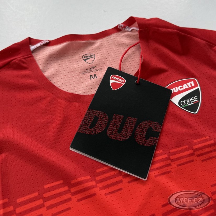 Dres DUCATI DESMO červený s místem pro číslo 98109225
