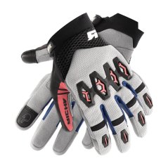 Moto rukavice RICHA R-MX šedo/červené