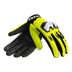 Motorcycle gloves RICHA STRADALE AP-X LEATHER black/yellow