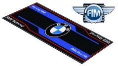 Koberec pod moto 80x250cm BMW BASE černo/modrý 201
