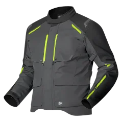 Motorcycle jacket RICHA TAURUS black/fluo yellow