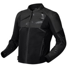 Motorcycle leather jacket RICHA STRADALE EVO black/black leather