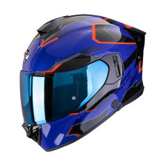 Moto přilba SCORPION EXO-530 AIR CLIP modro/černo/červená