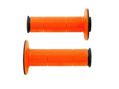 Rukojeti na moto RACETECH FULL DIAMOND oranžová/černá