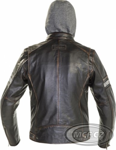 Moto bunda RICHA TOULON 2 černá kožená - nadměrná velikost