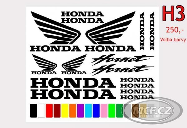 Samolepky HONDA H3 různé barvy