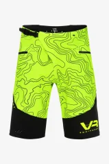 Šortky VR EQUIPMENT MTB TOPOGRAPHY neonově žluté EQMSPMB00228