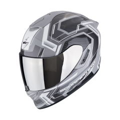 Moto přilba SCORPION EXO-1400 EVO II AIR LINART šedo/bílá