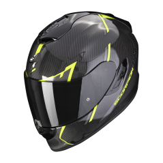 Motorcycle helmet SCORPION EXO-1400 EVO CARBON AIR KENDAL black/neon yellow