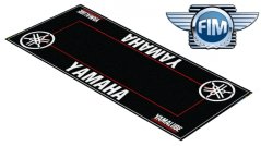 Koberec pod moto 80x200cm YAMAHA černo/bílý 1402