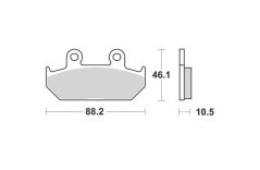 Brzdové destičky NISSIN 45105-ML7-017 690