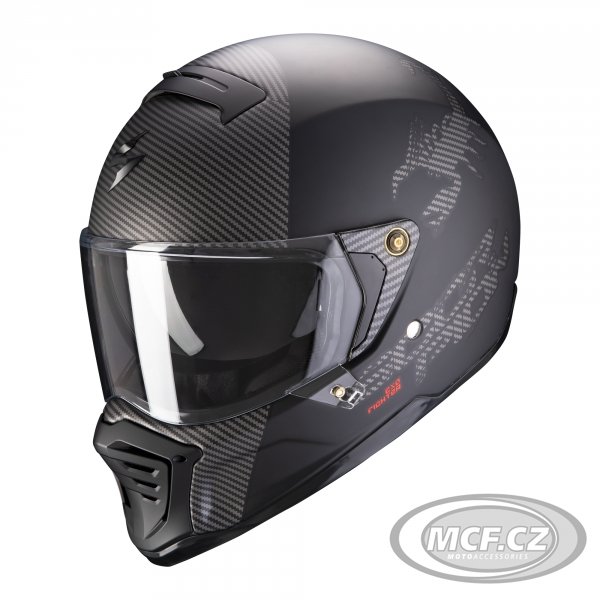 Moto přilba SCORPION EXO-HX1 HOSTIUM matná černo/stříbrná