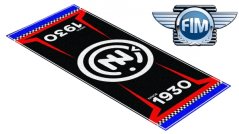 Koberec pod moto 80x200cm ČZ černo/bílo/červený 1601