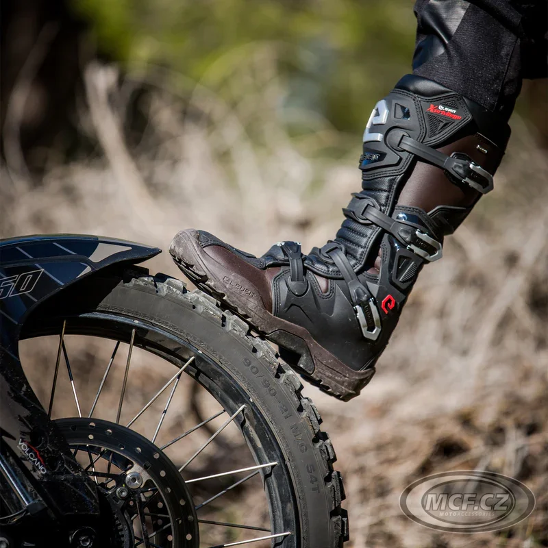 Moto boty ELEVEIT X-PRIVILEGE E-DRY ENDURO hnědé