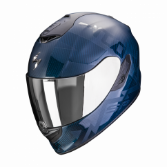 Moto přilba SCORPION EXO-1400 EVO CARBON AIR CEREBRO modrá