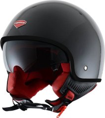 Moto přilba ASTONE MINIJET S RETRO černá s černým lemem