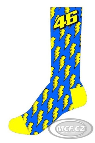 Ponožky VR46 VALEYELLOW žluto/modré 506103