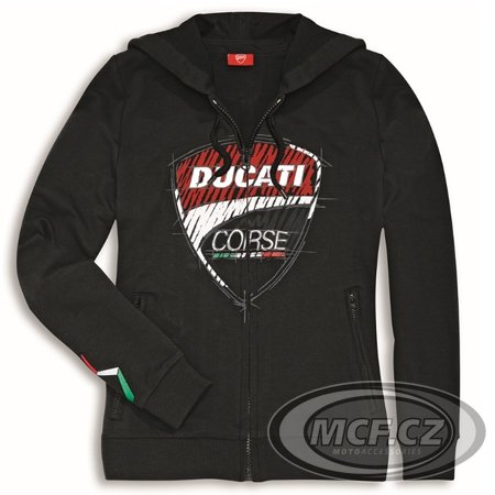 Dámská mikina DUCATI CORSE SKETCH černá 98769504